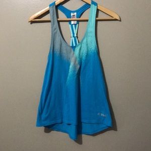 Blue zumba loose racerback